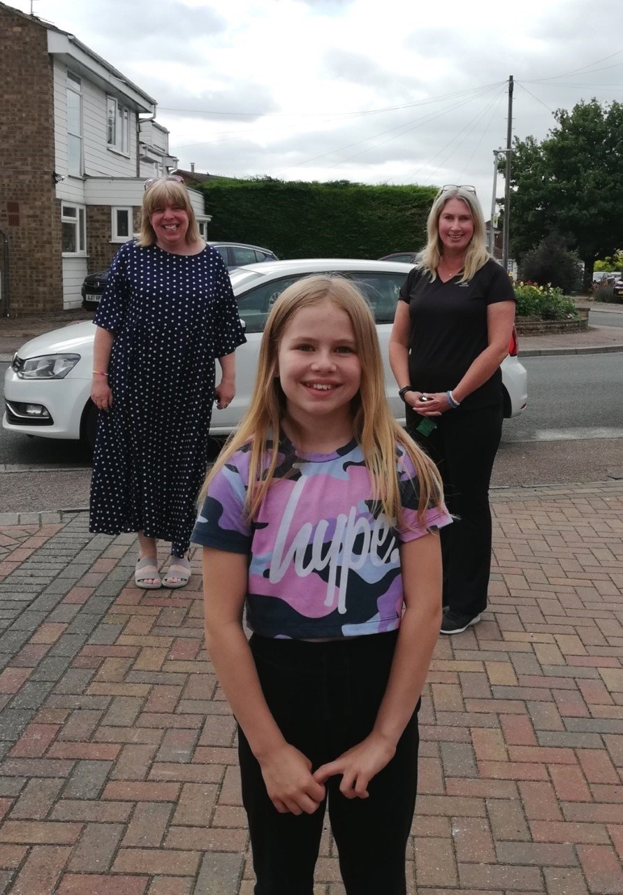 Phoebe and Jane Sherwood (Head Teacher) and Vanessa Stubbs (year 4 teacher)