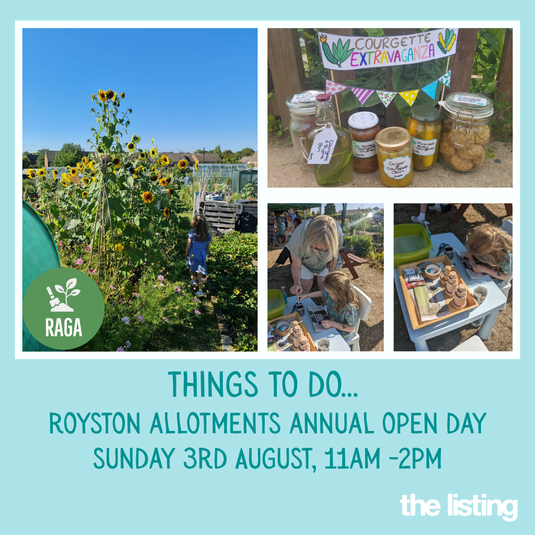 Local Event: Royston Allotments Open Day – Sunday 3rd August