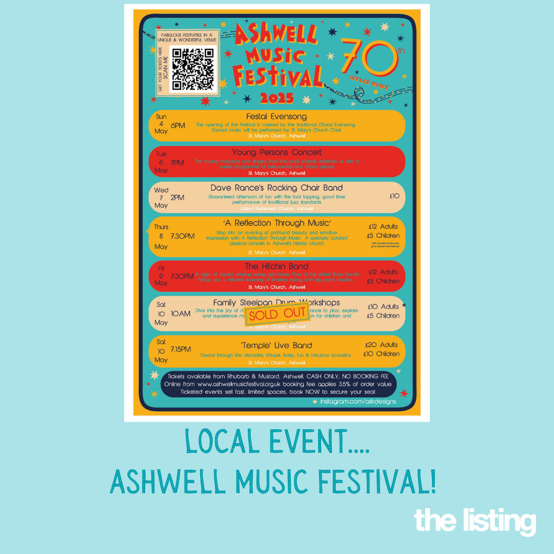 Local Event: Celebrate 70 Years of Music and Community – Ashwell Music Festival 2025
