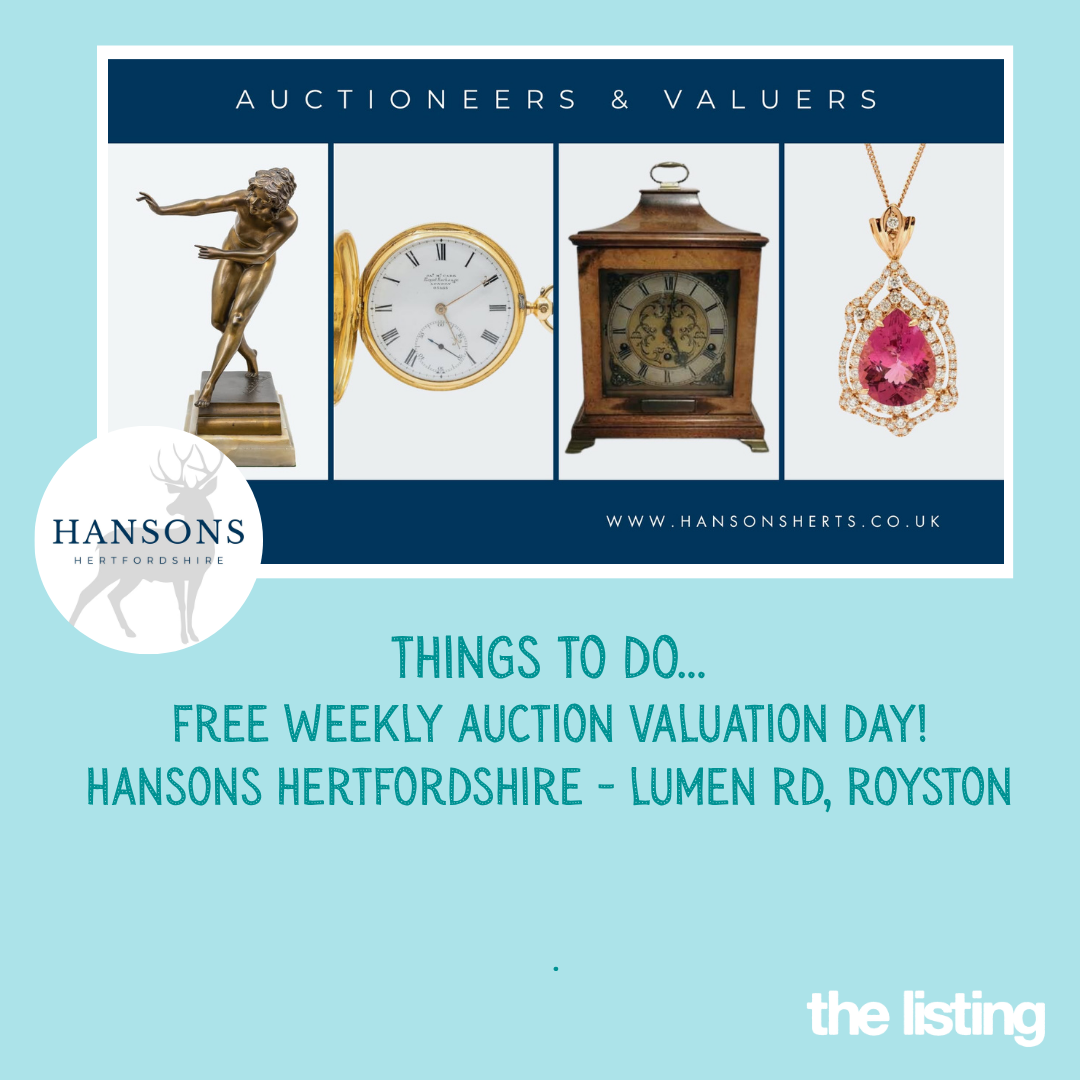 Royston weekly free auction valuation day – Hansons Hertfordshire, lumen rd, royston …
