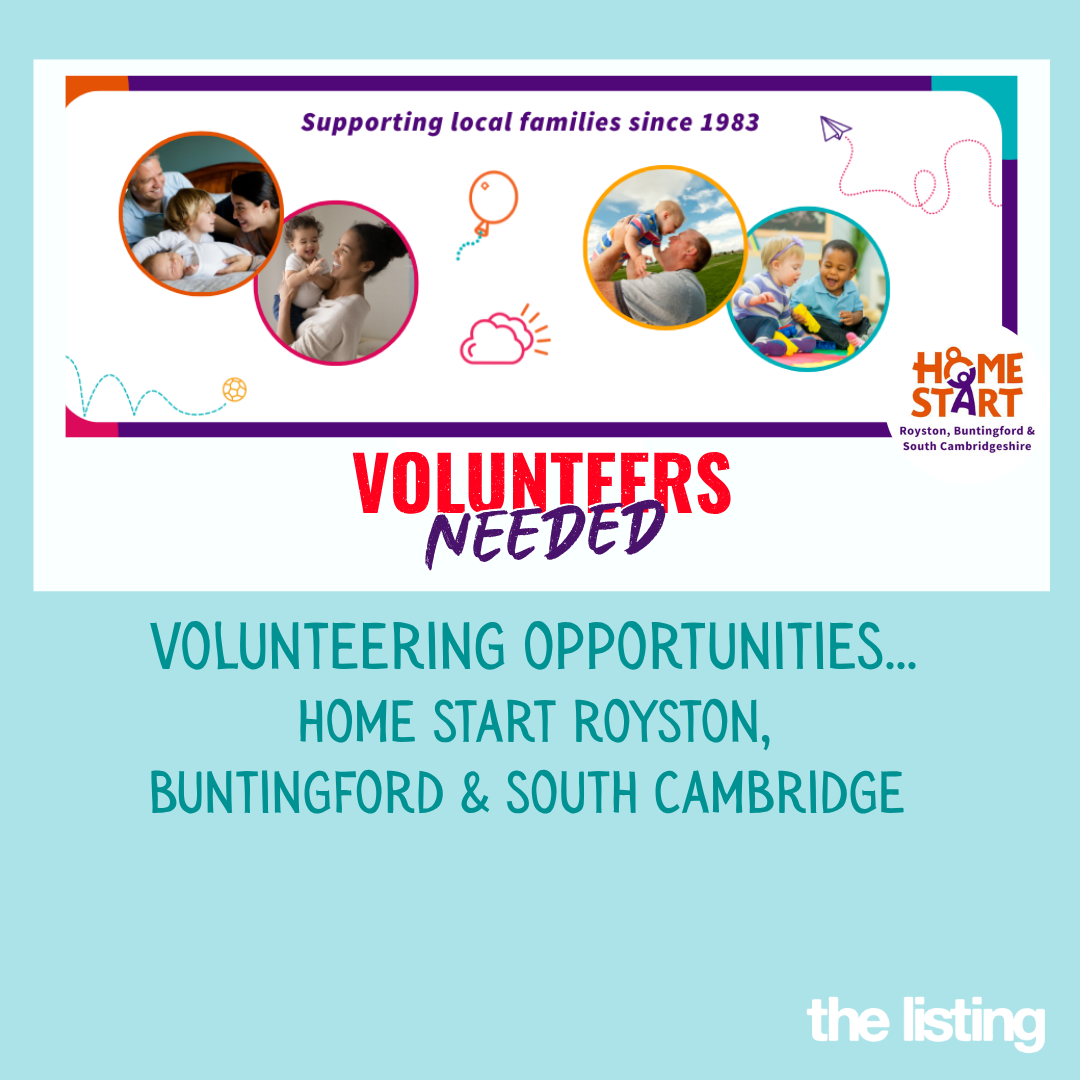 News from HomeStart, Royston, Buntingford & South Cambs: Volunteering Opportunities