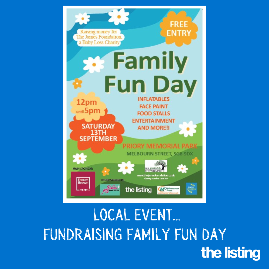 Local Event: Hope After Loss – Family Fun Day in Royston in Aid of The James Foundation
