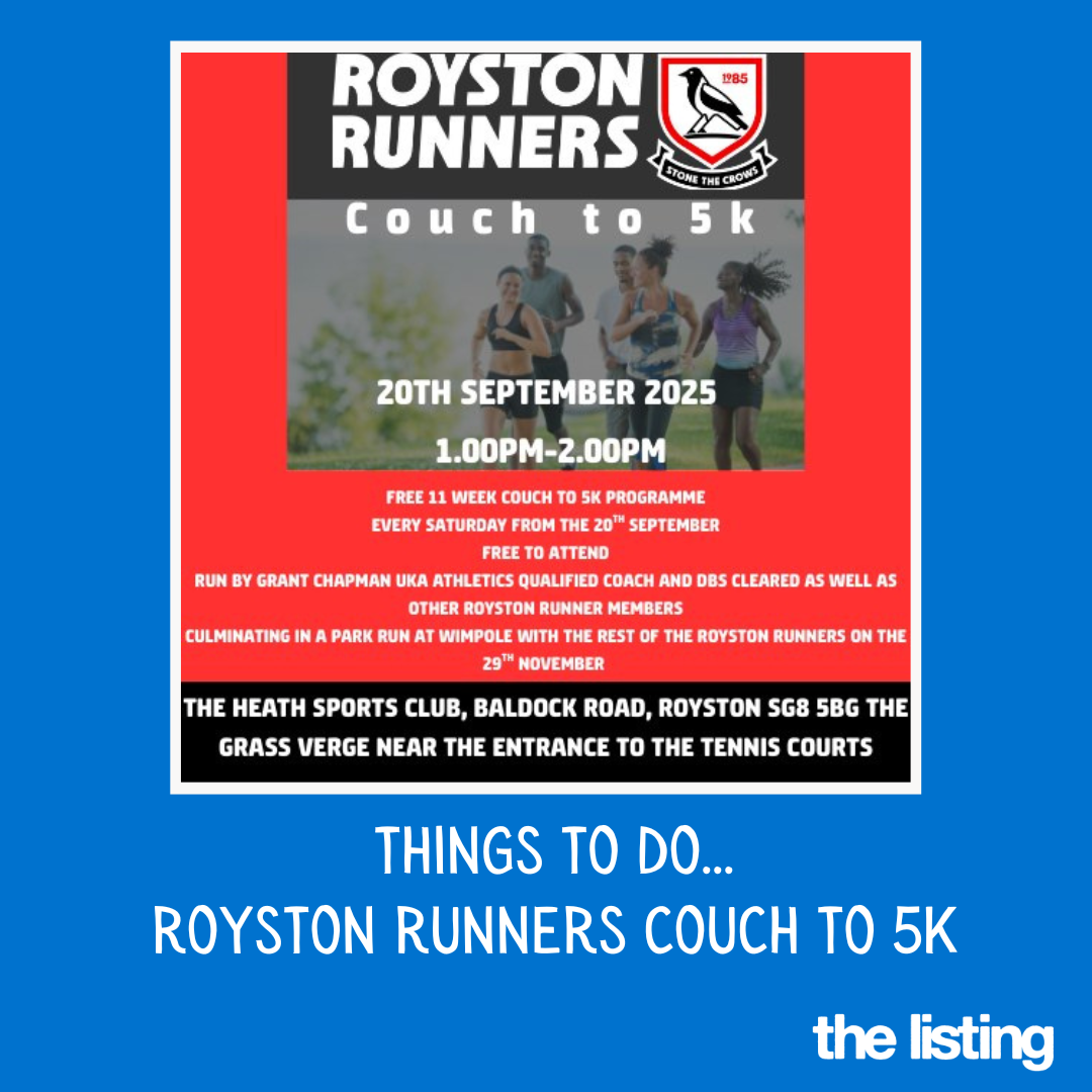 Club News: Royston Runners – Free 11-week Couch to 5k Programme