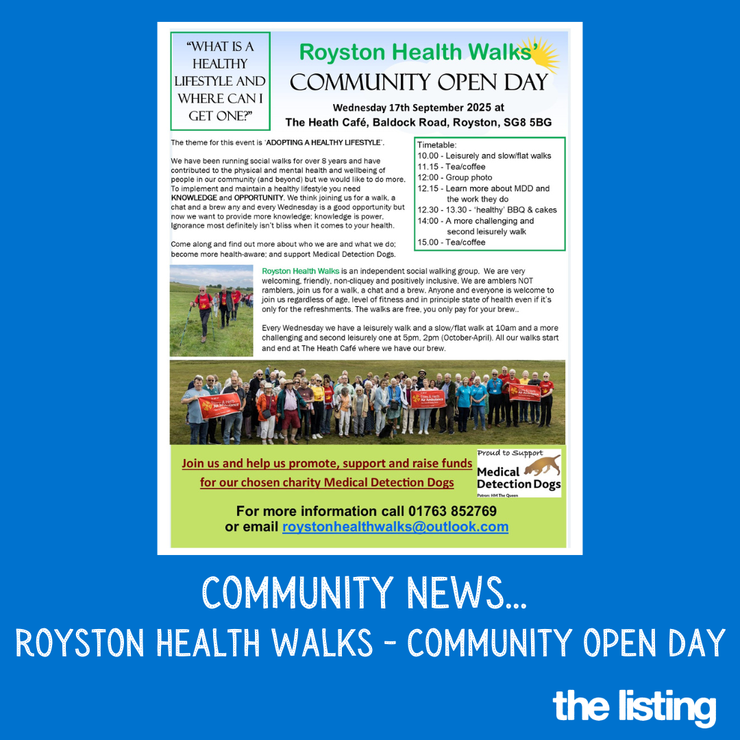 Community News: Royston Health Walks Community Open Day