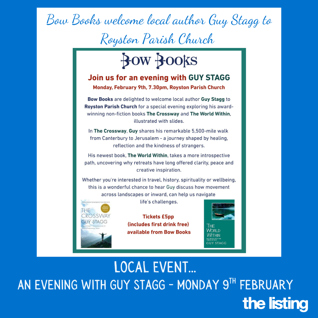 Business News: News From Bow Books – Author Talk – Guy Stagg