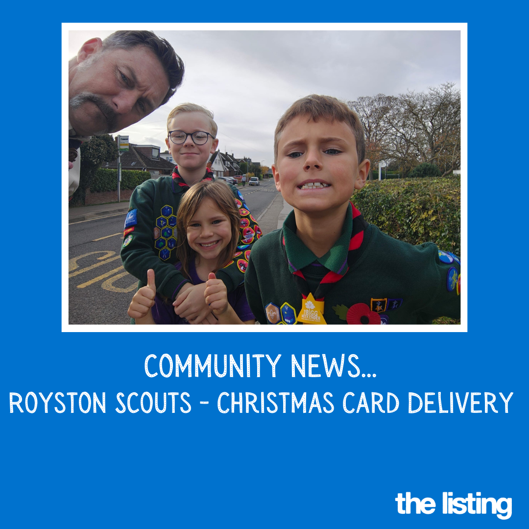 Community News: Royston Scouts Christmas Card Delivery