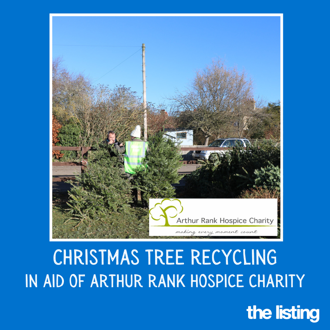 Christmas Tree Recycling in aid of Arthur Rank Hospice Charity