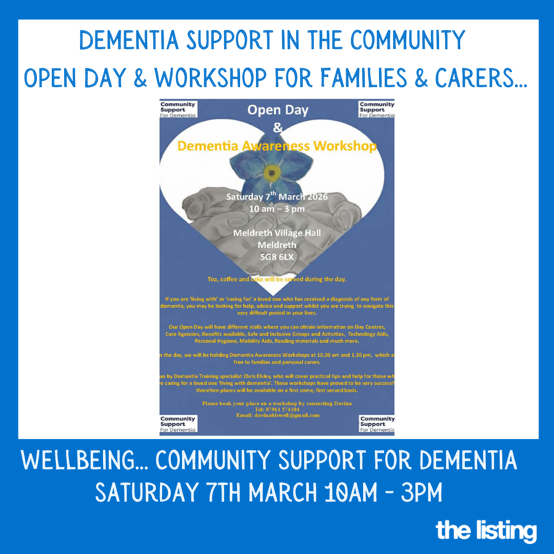 Wellbeing: Dementia Awareness Open Day