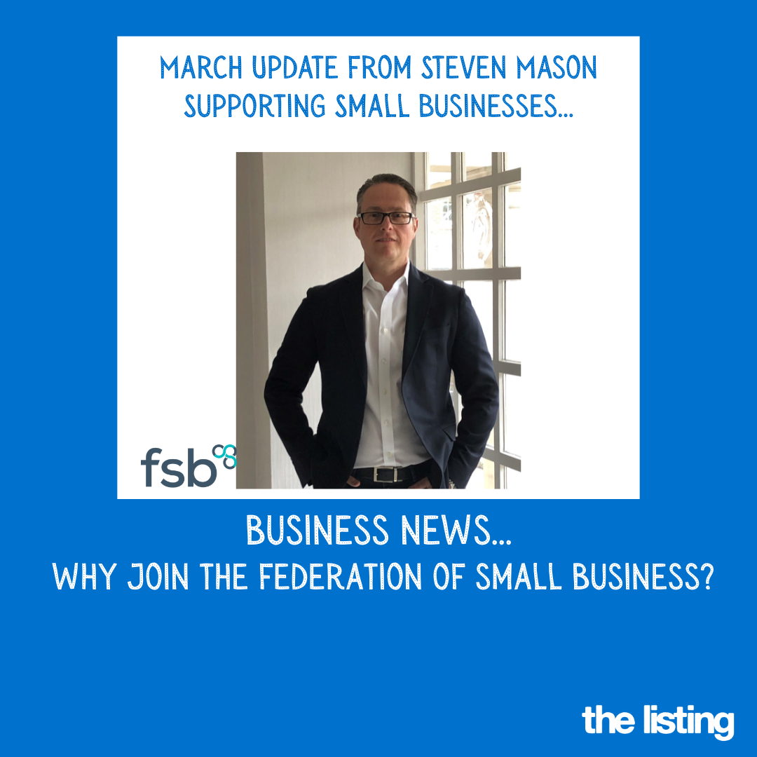 Business News: March Update from Steve Mason – FSB