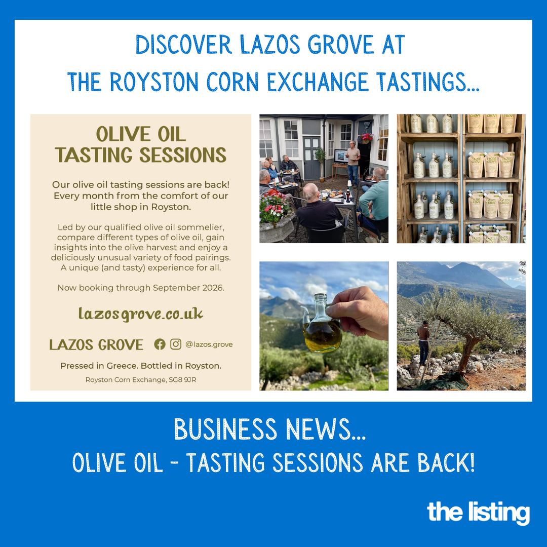 Business News: Lazos Grove Oil Tastings Sessions are Back…