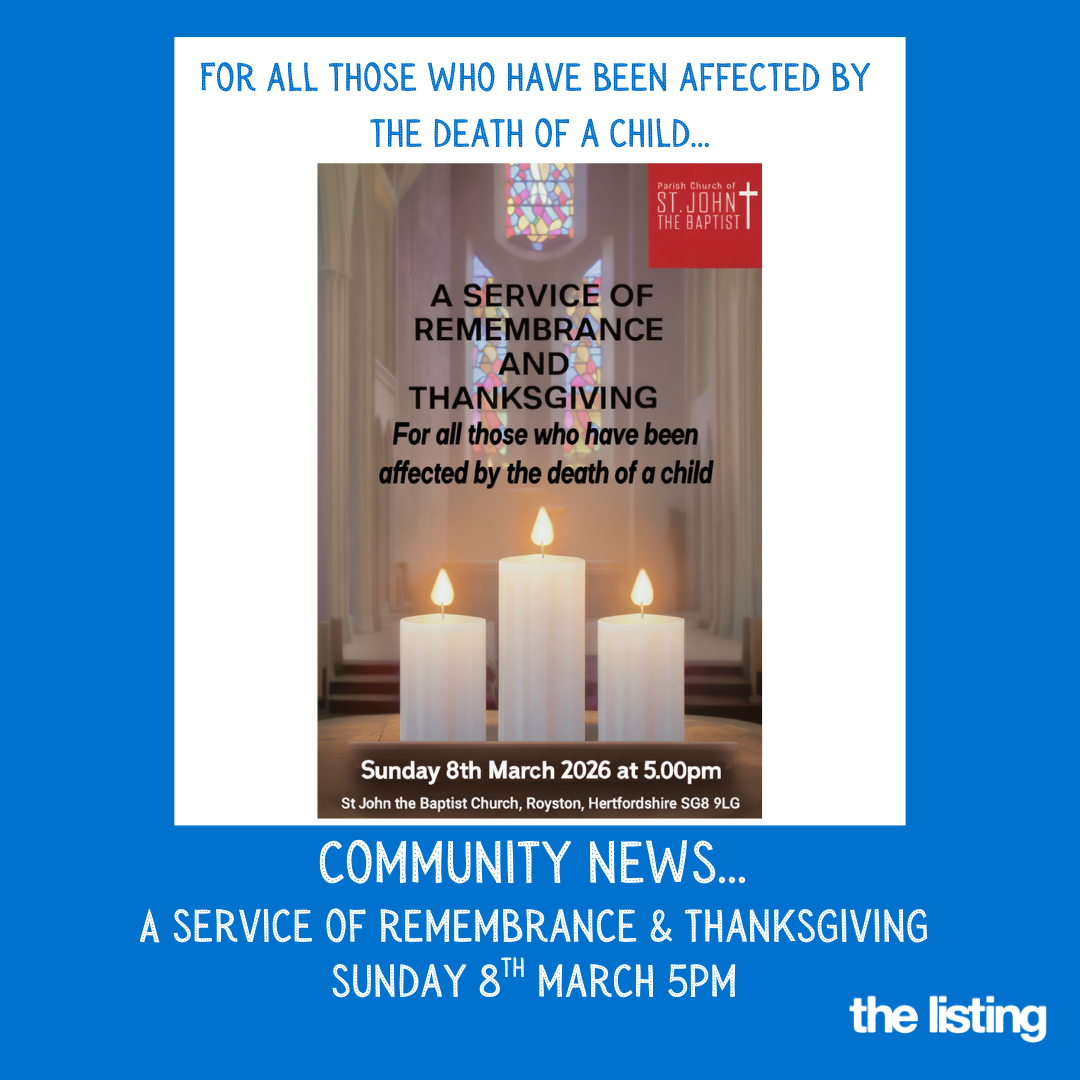 Community News: For all those who have been affected by the death of a child- a Service of Remembrance and Thanksgiving