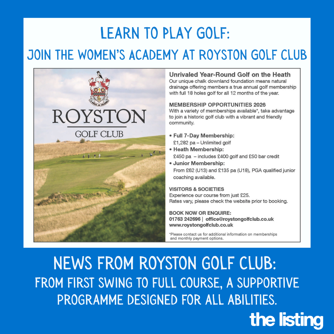 Things to Do: Play Golf – Women’s Academy – Royston Golf Club