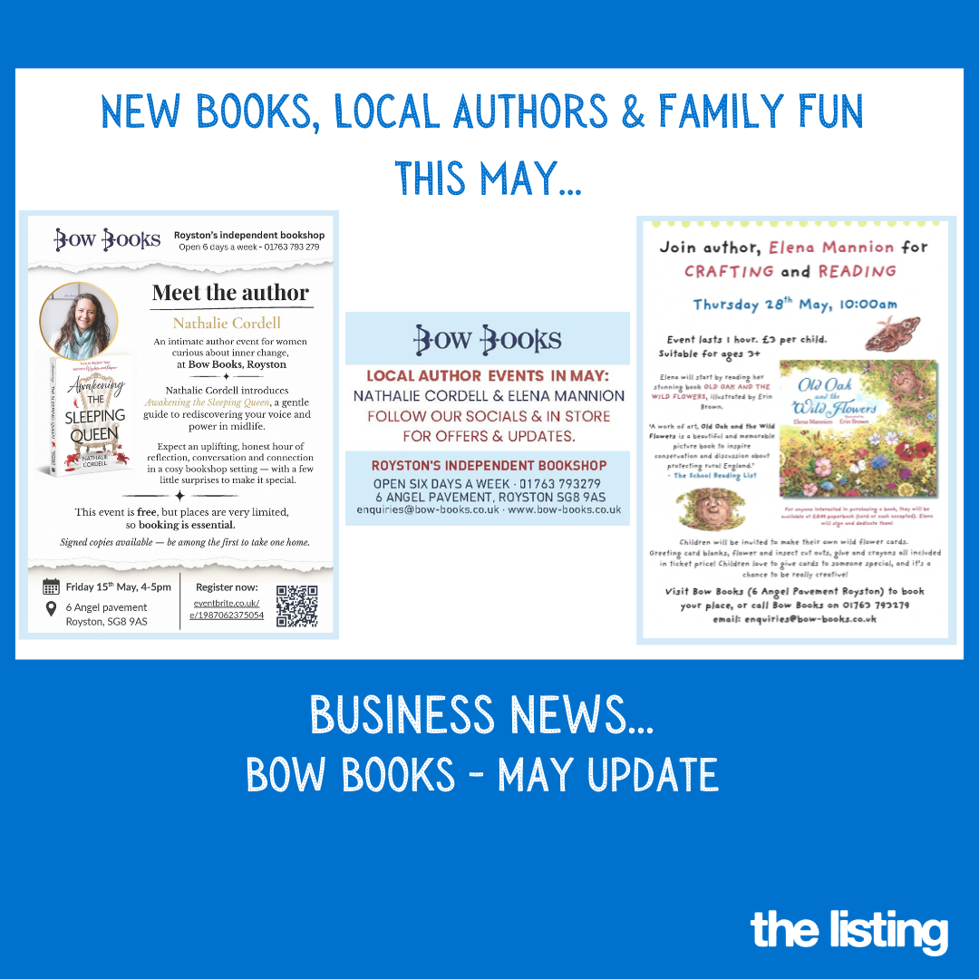 Business News: News May at Bow Books