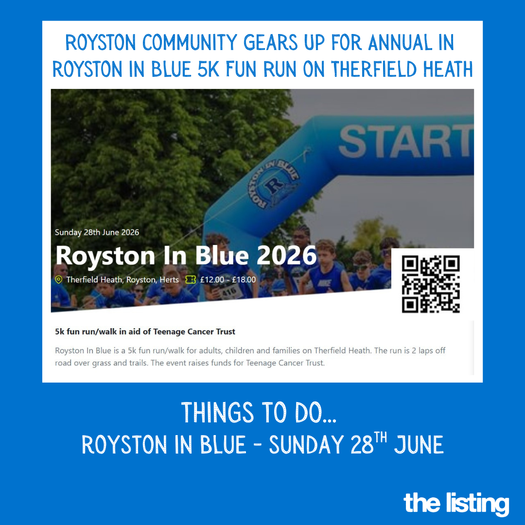 Community News: Royston In Blue – Sunday 28th June, Sign up Today!