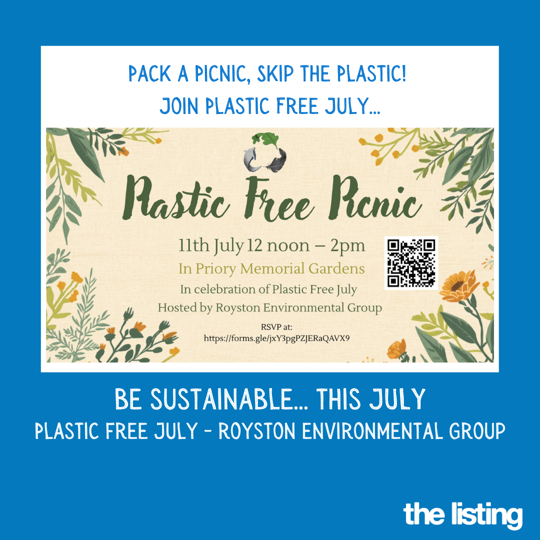 Royston Environmental Group: Be Sustainable: Plastic Free July