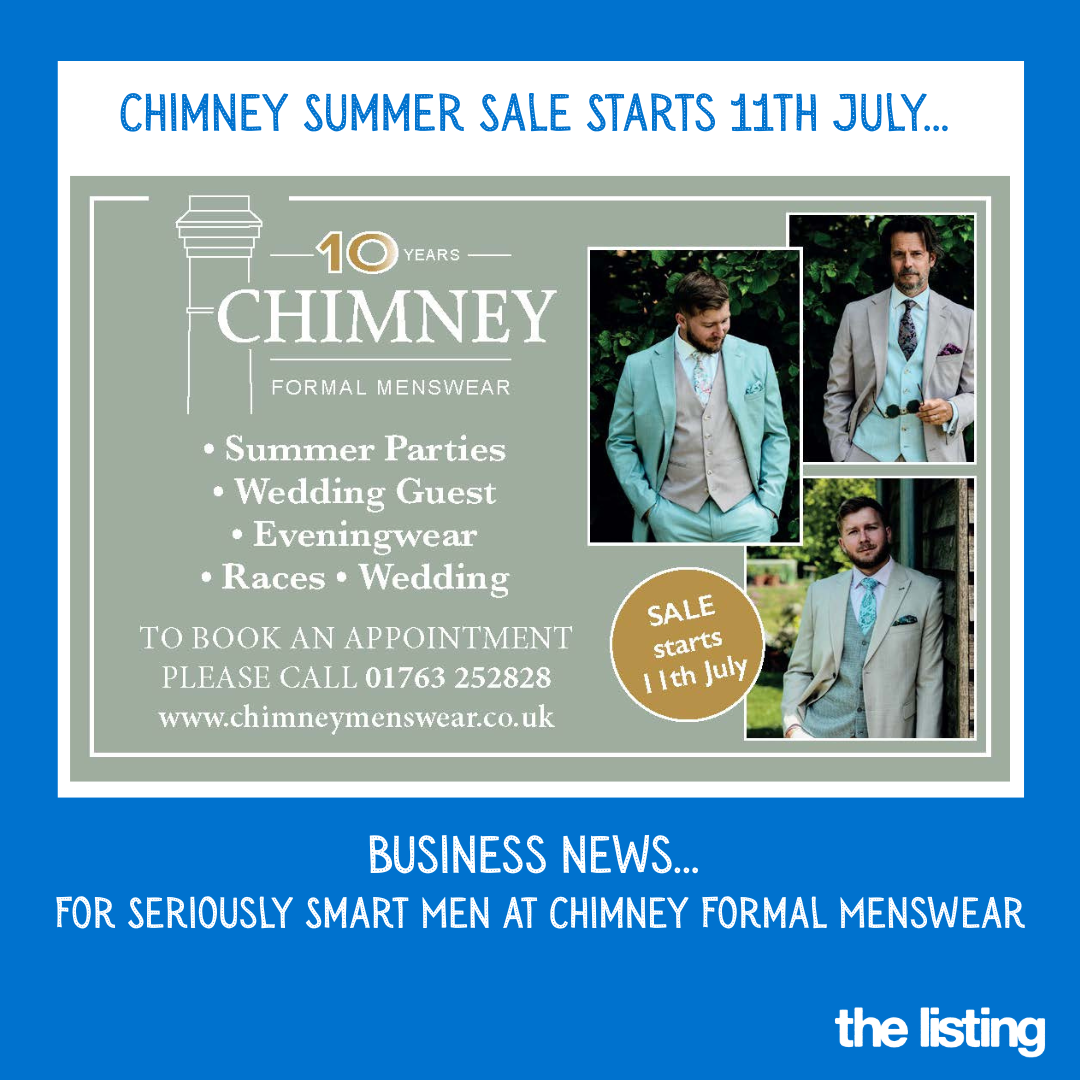 Business News: Chimney Menswear, Bassingbourn – For Seriously Smart Men