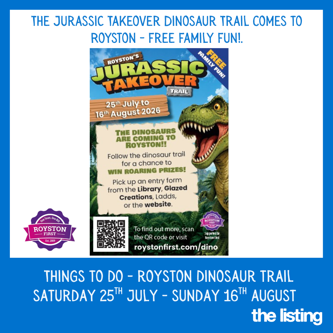 Things to Do: The Jurassic Takeover Dinosaur Trail – Saturday 25th July to Sunday 16th August…