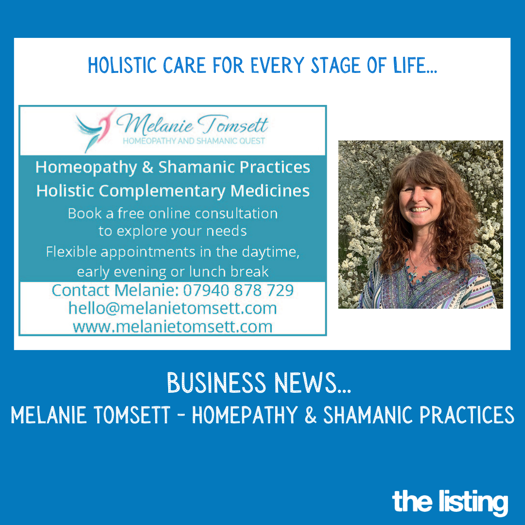 Business News: Melanie Tomsett – Homeopathy & Shamanic Practices