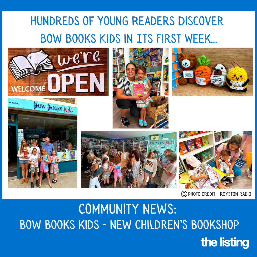 Community News: Bow Books Kids Celebrates an Amazing First Week in Royston