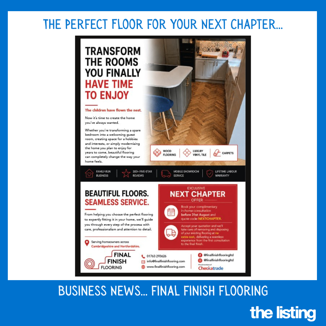 Business News: Final Finish Flooring – Create the Home You’ve Always Wanted…