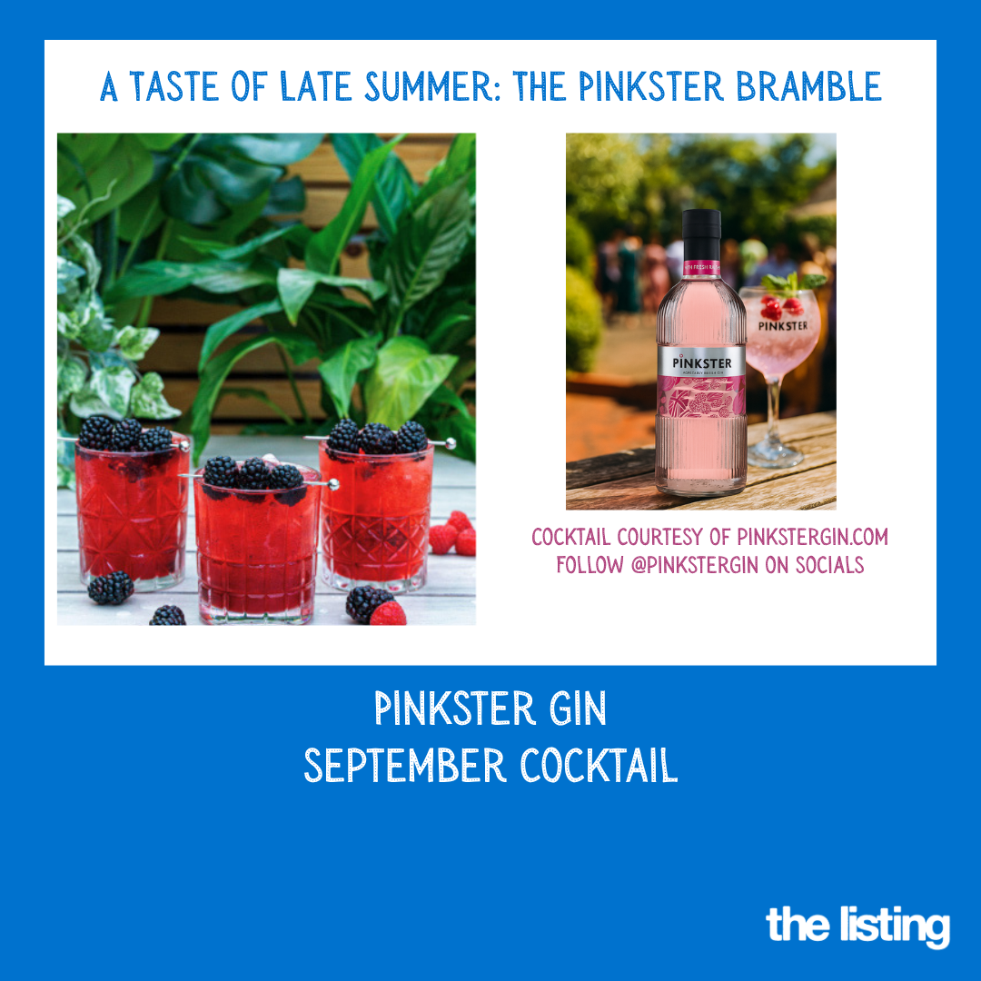 Pinkster Gin August Cocktail: Bramble Cocktail