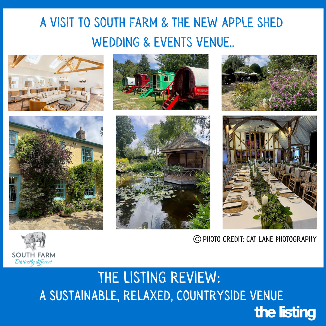 The Listing Review: South Farm & The Apple Shed Wedding Venue…