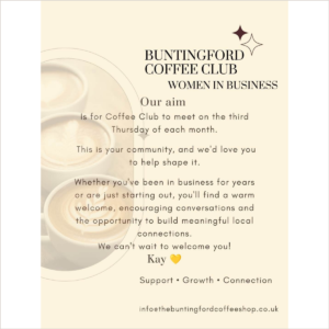 Buntingford Coffee Shop – Women in Business Networking