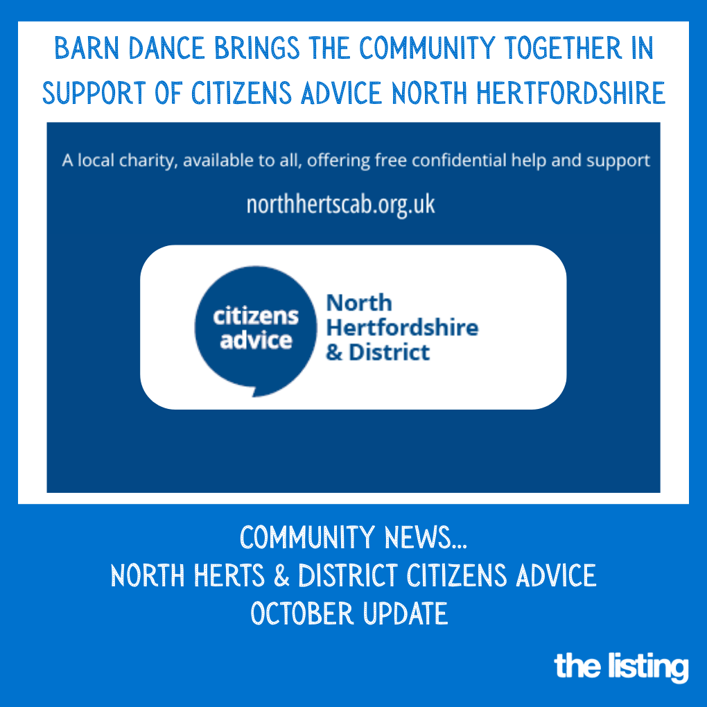 Community News: North Herts & District Citizens Advice: October