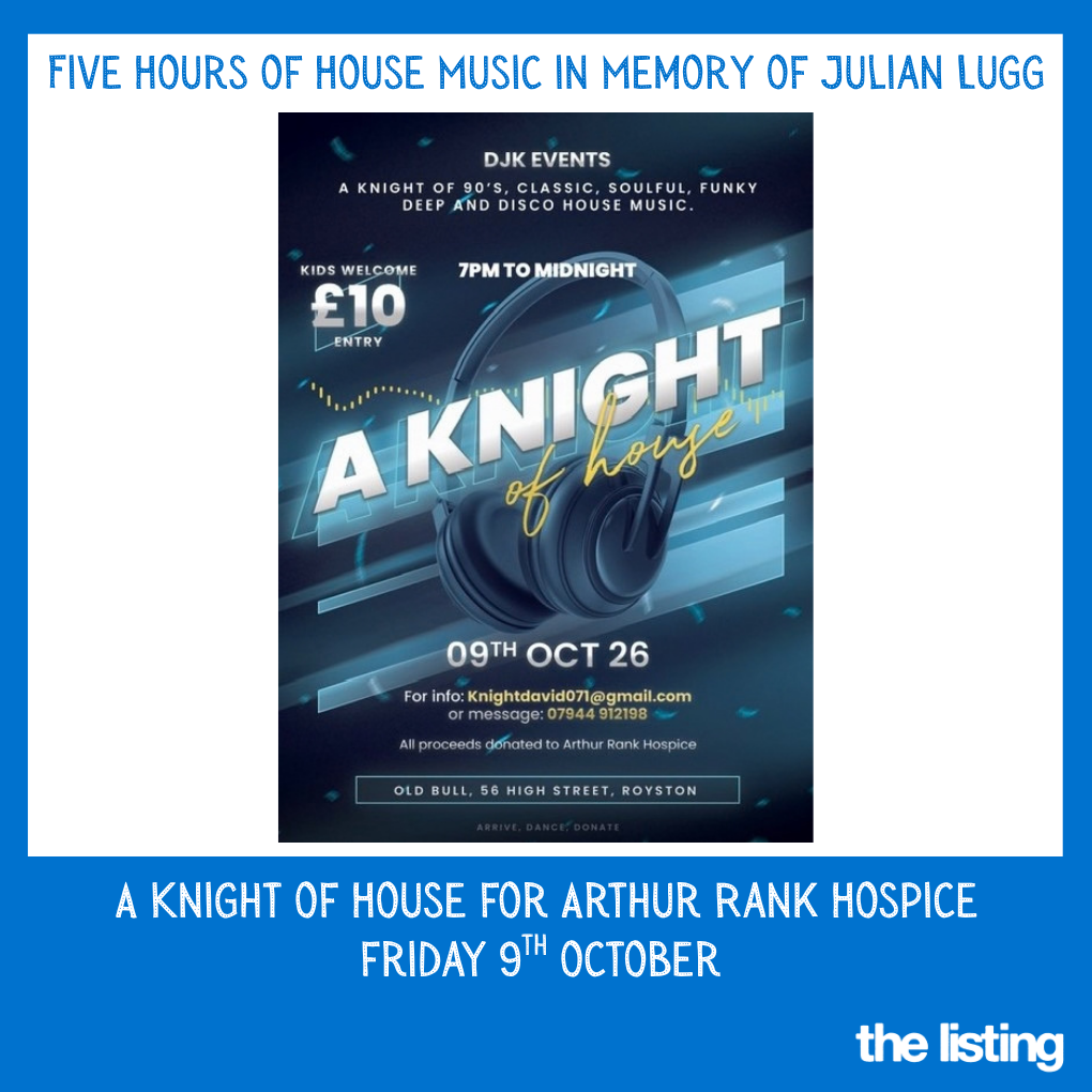 Charity Fundraising Event: A Knight of House for Arthur Rank Hospice