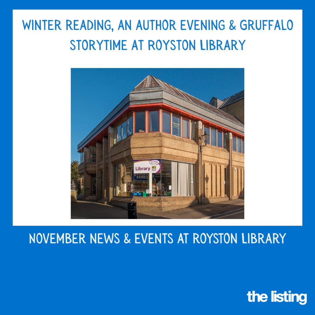 November News from Royston Library…