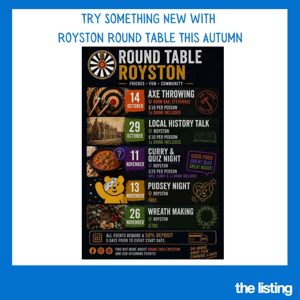Club News: Beat the Winter Blues with Royston Round Table – Great Events & Good Company